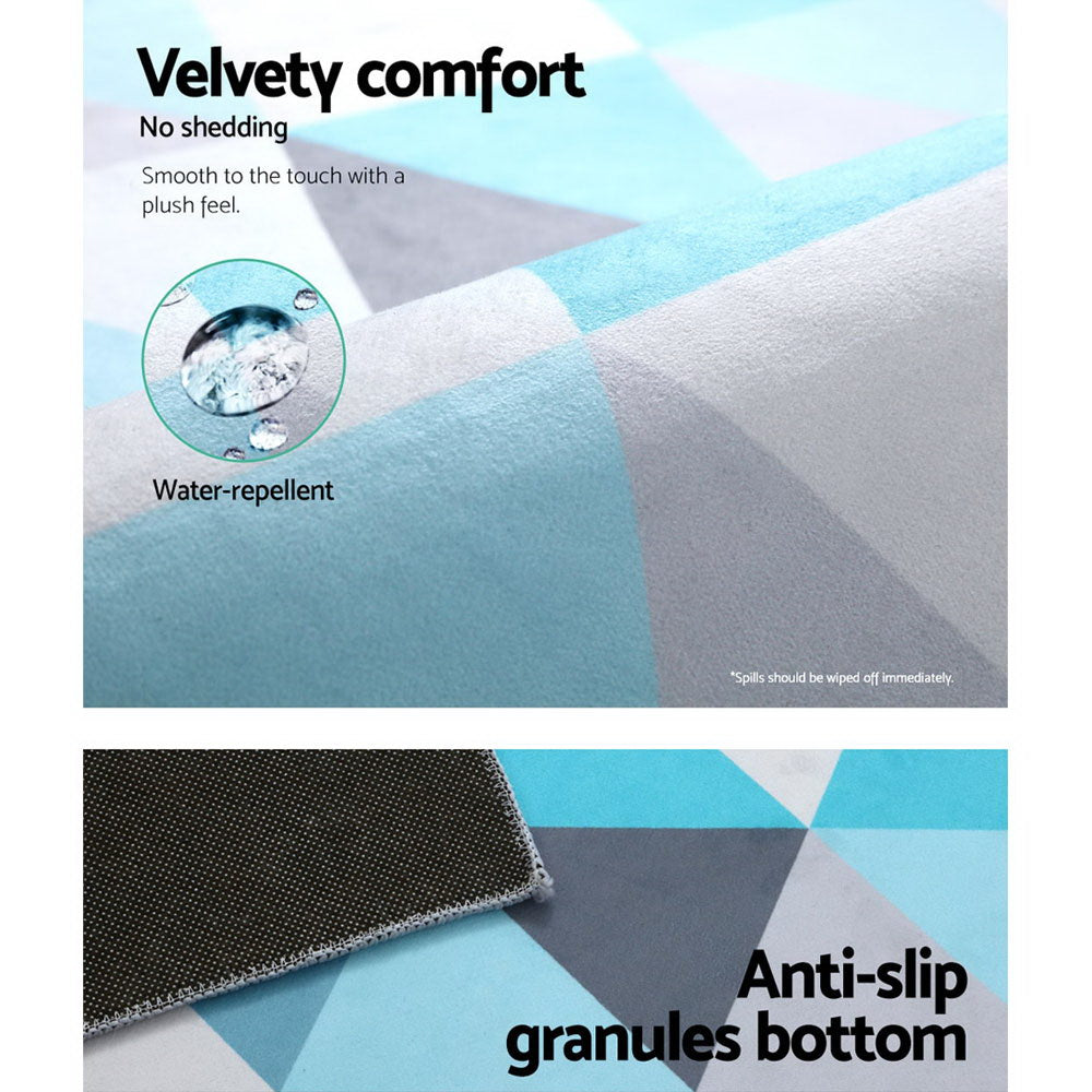 Artiss Floor Rug 200x290 Mat Carpet Short Pile Tria - Cosy Abode