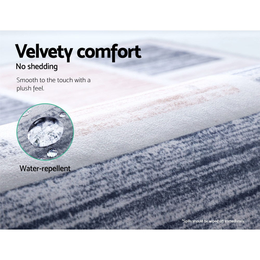 Artiss Floor Rug 120x170 Mat Carpet Short Pile Oblo - Cosy Abode