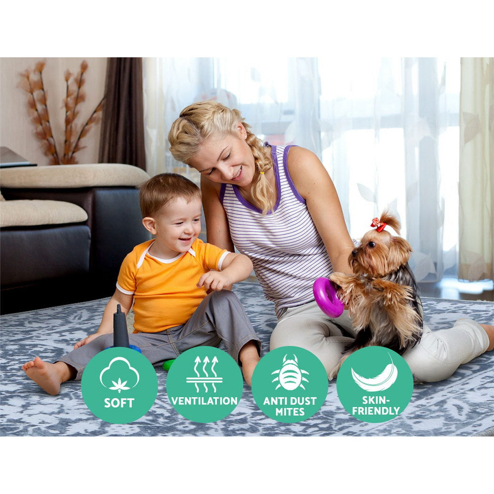 Artiss Floor Rugs 160 x 230 Living Room Bedroom Soft Large Carpet Rug Short Pile - Cosy Abode