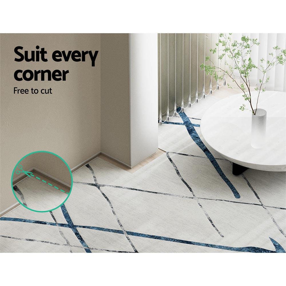 Artiss Floor Rug 200x290 Washable Mat Carpet Short Pile Jaca - Cosy Abode