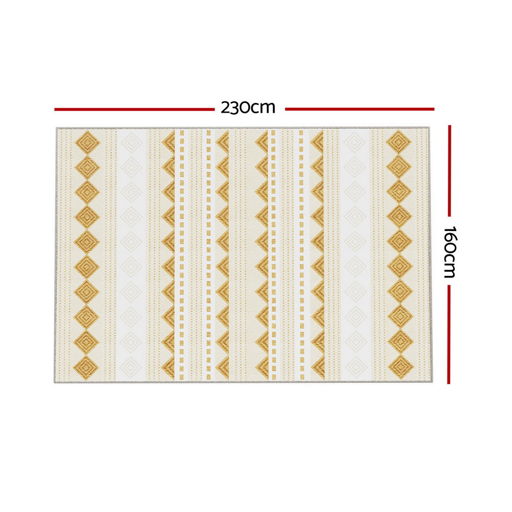 Artiss Floor Rugs 160x230cm Washable Area Mat Large Carpet Soft Short Pile Ella - Cosy Abode
