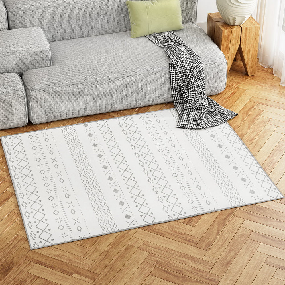 Artiss Floor Rugs 120x160cm Washable Area Mat Large Carpet Soft Short Pile Una - Cosy Abode