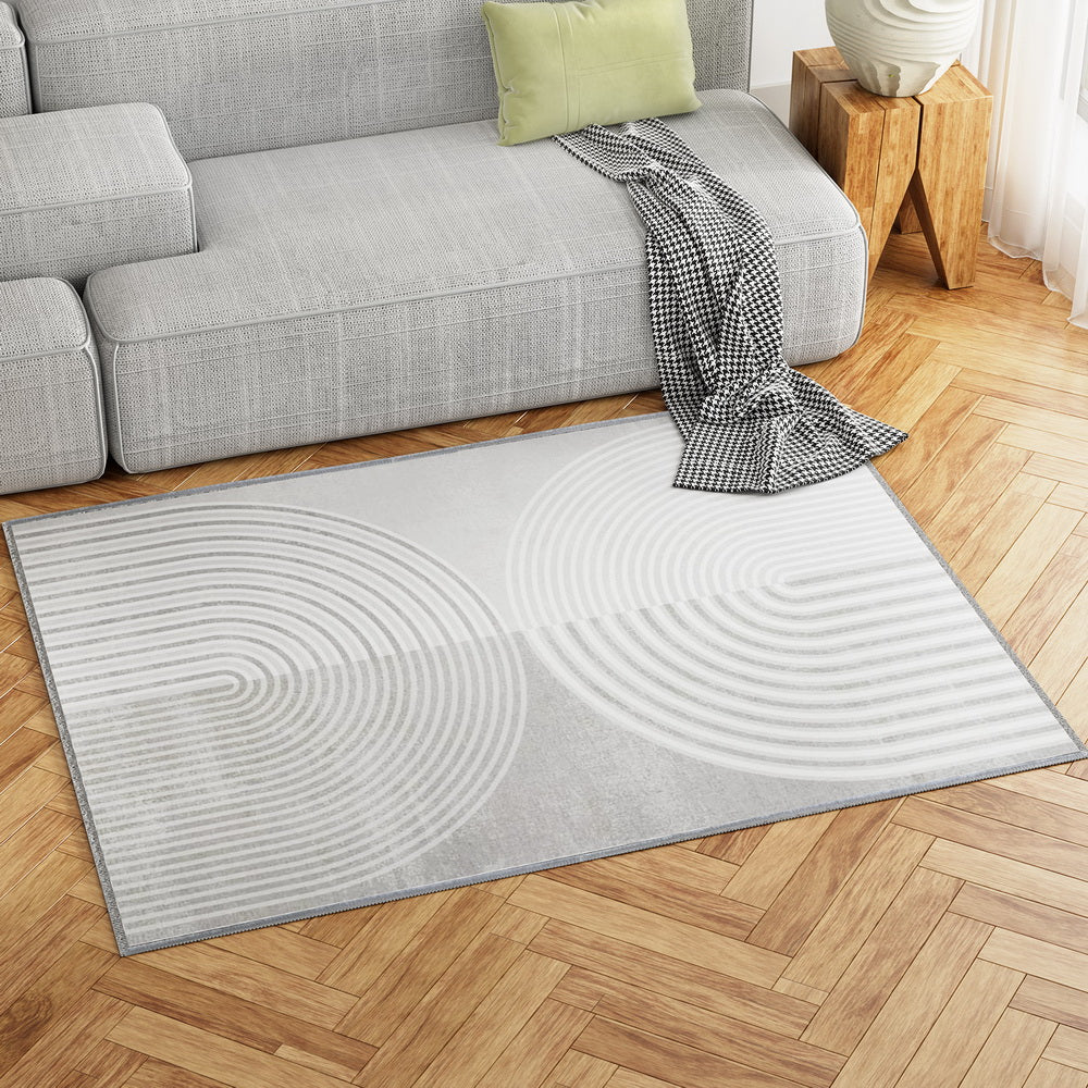 Artiss Floor Rugs 120x160cm Washable Area Mat Large Carpet Faux Rabbit Fur Cyril - Cosy Abode