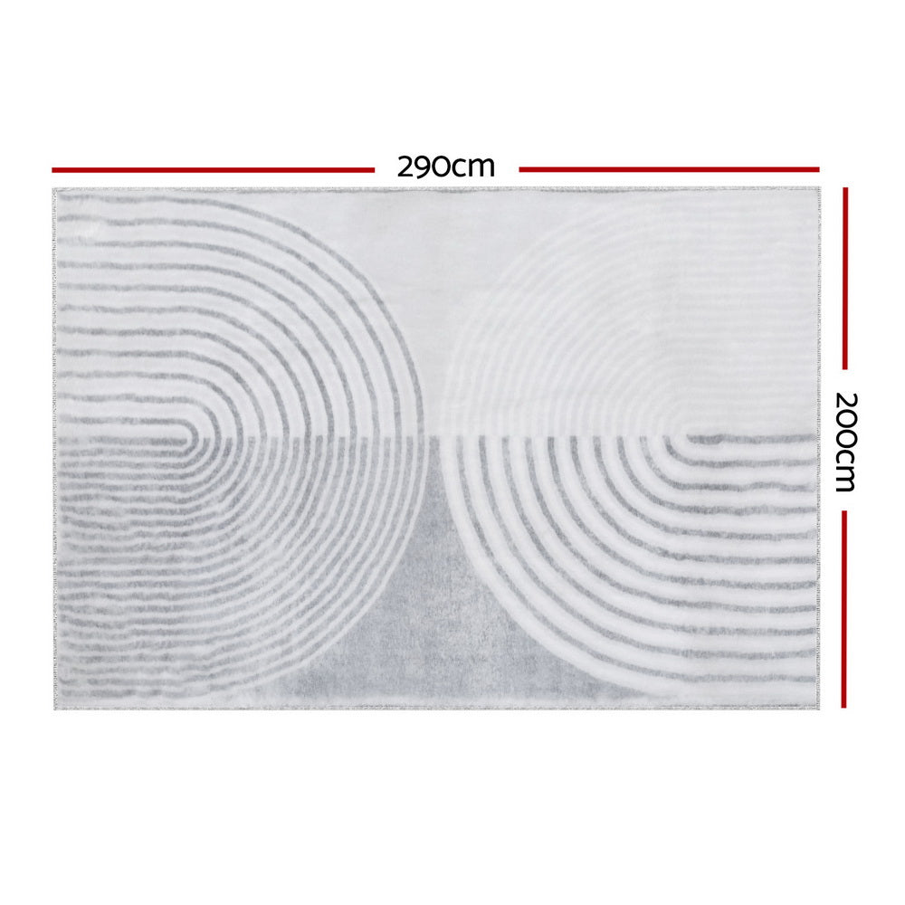 Artiss Floor Rugs 200x290cm Washable Area Mat Large Carpet Faux Rabbit Fur Cyril - Cosy Abode