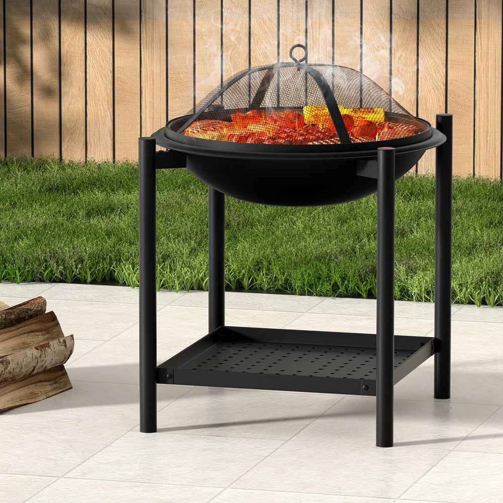 Grillz Fire Pit BBQ Grill 2-in-1 Outdoor - Cosy Abode