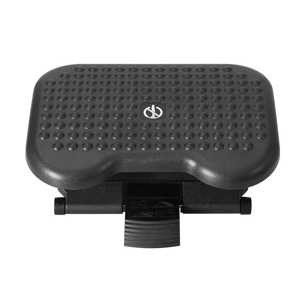 Artiss Foot Rest Stool Office Under Desk Angle Adjustable Footrest Massage Black - Cosy Abode