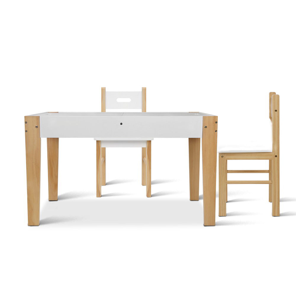 Keezi Kids Table Chair Set Children Storage Study Desk Toy Play Game Chalkboard - Cosy Abode