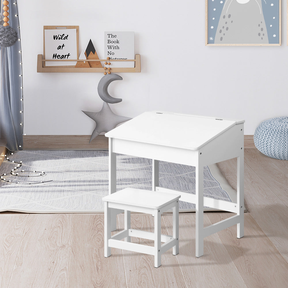 Keezi 2PCS Kids Table and Chairs Set Activity Children Playing Toys Study Desk - Cosy Abode