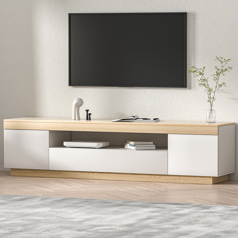 Artiss TV Cabinet Entertainment Unit Stand 180CM White Wood - Cosy Abode