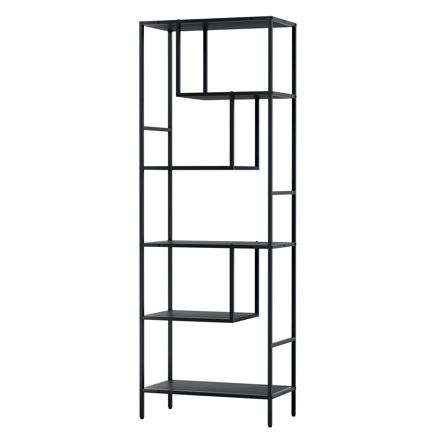 Artiss Bookshelf 5 Tiers RHYS - Black - Cosy Abode