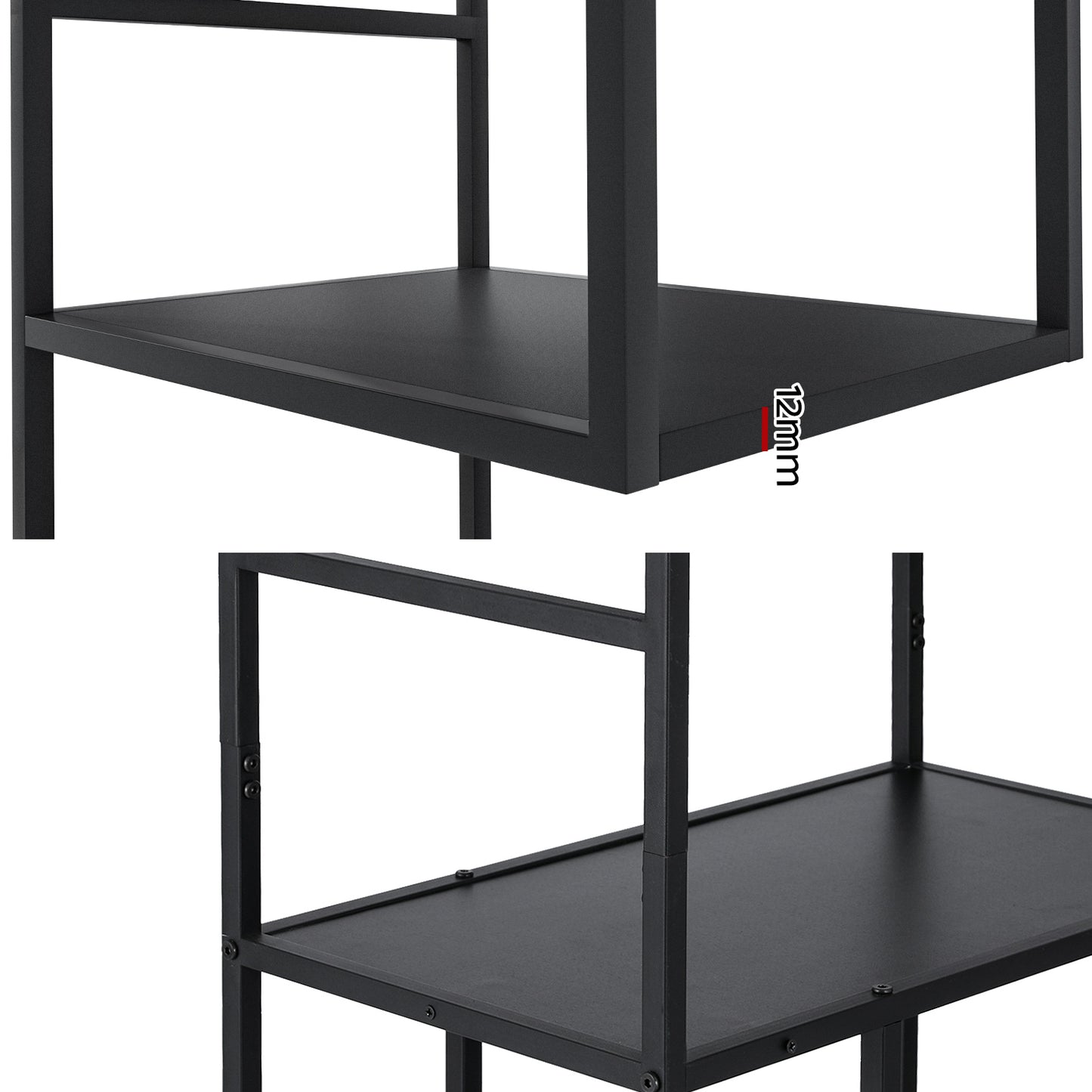 Artiss Bookshelf 5 Tiers RHYS - Black - Cosy Abode