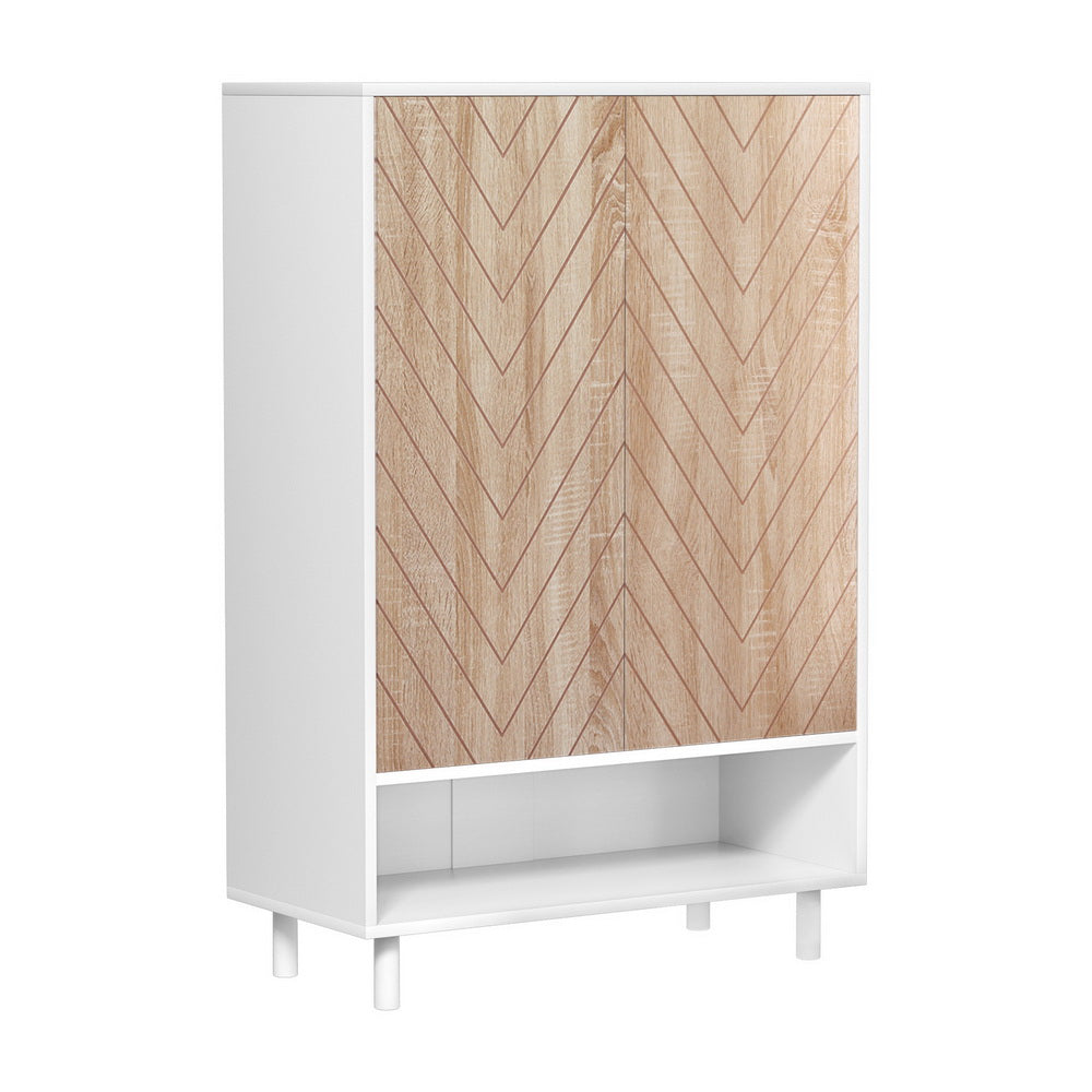 Artiss Shoe Rack Cabinet 24 Pairs 6-tier White - Cosy Abode