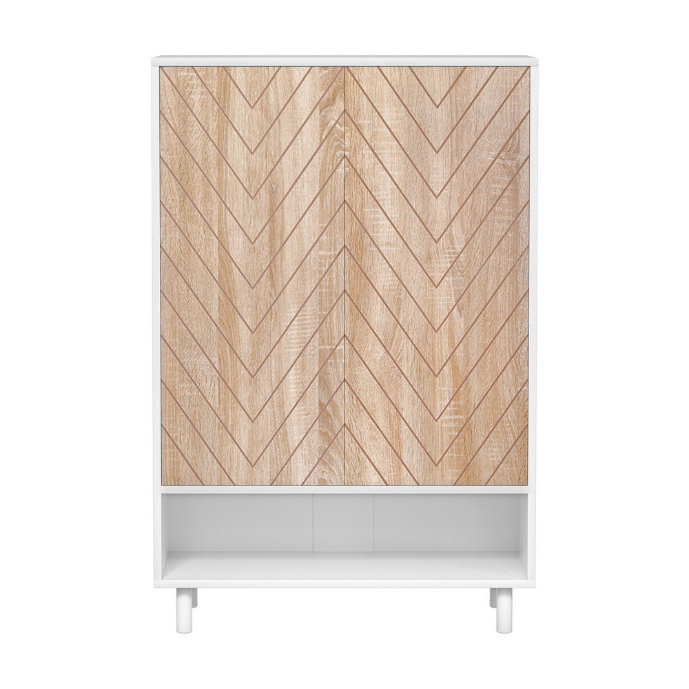 Artiss Shoe Rack Cabinet 24 Pairs 6-tier White - Cosy Abode