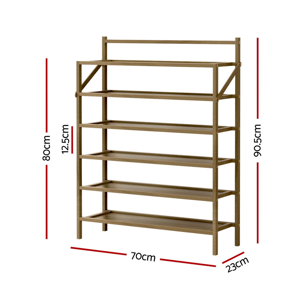 Artiss Shoe Rack 6-tier 18 Pairs Foldable - Cosy Abode