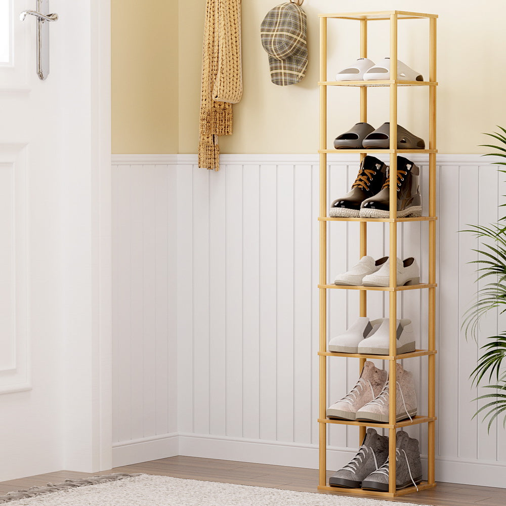 Artiss Shoe Rack 8-tier 8 Pairs Stackable - Cosy Abode
