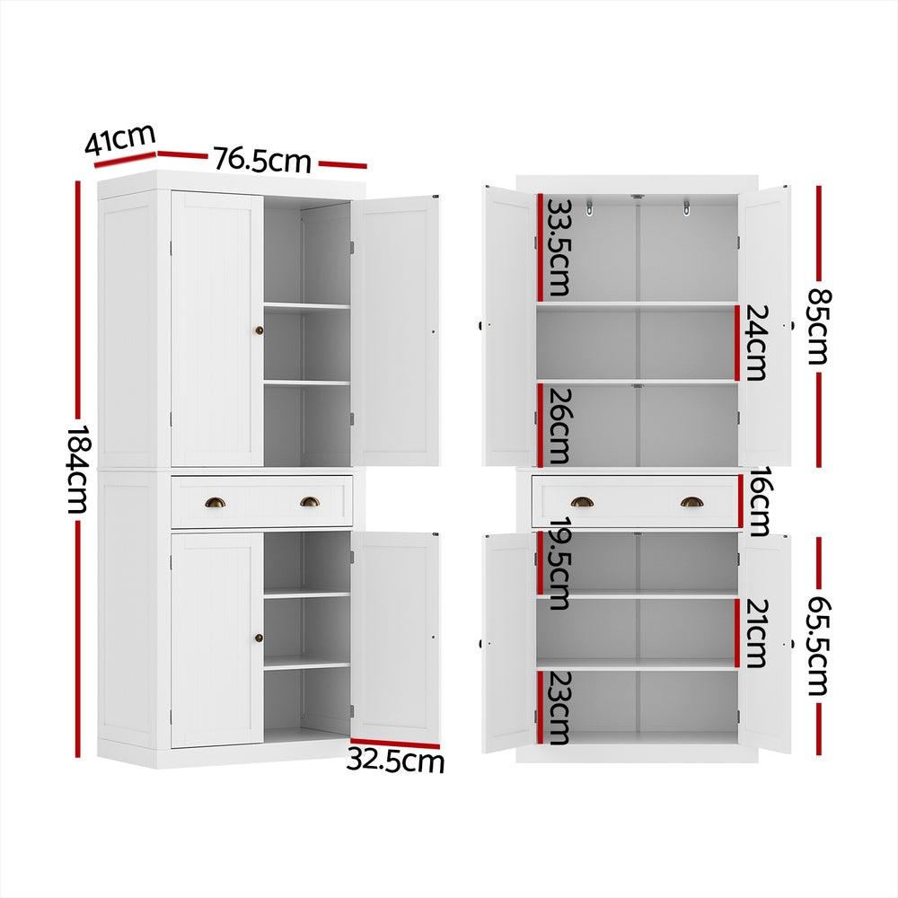 Artiss Buffet Sideboard Cupboard Cabinet White - Cosy Abode