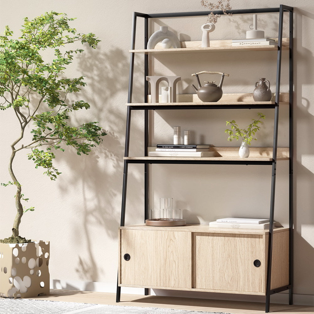Artiss Bookshelf 5 Tier Cube Cabinet MIRA Oak - Cosy Abode