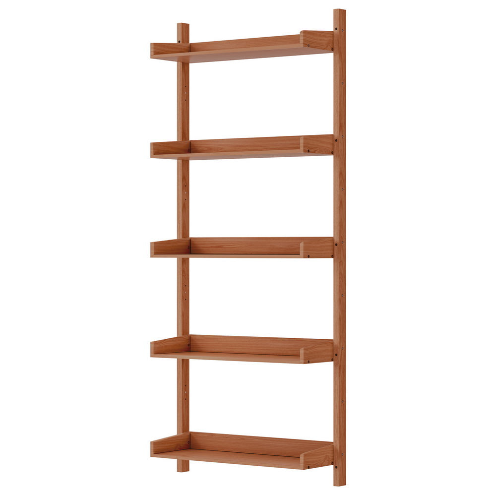 Artiss Bookshelf Floating Shelf CAPIZ Oak - Cosy Abode