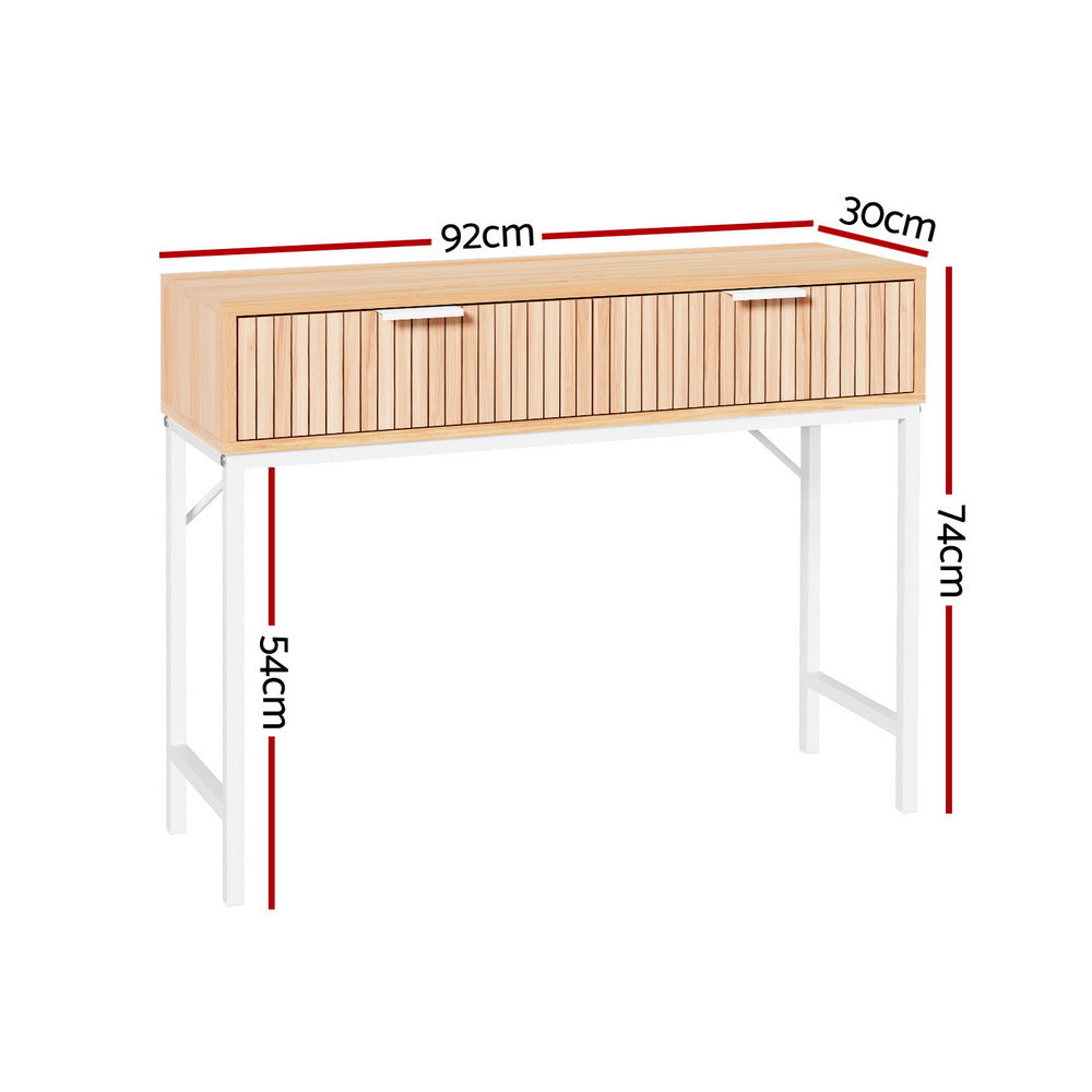 Artiss Console Table 2 Drawers 92CM - Cosy Abode