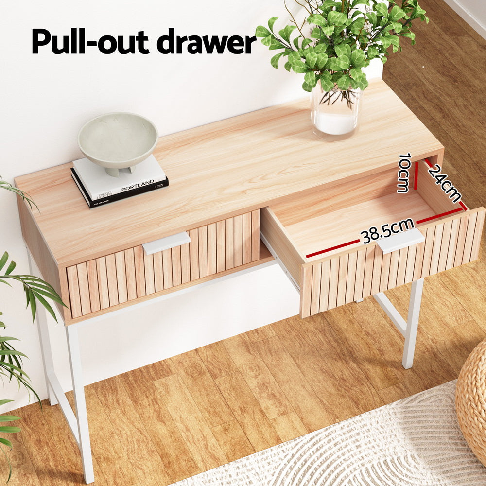 Artiss Console Table 2 Drawers 92CM - Cosy Abode