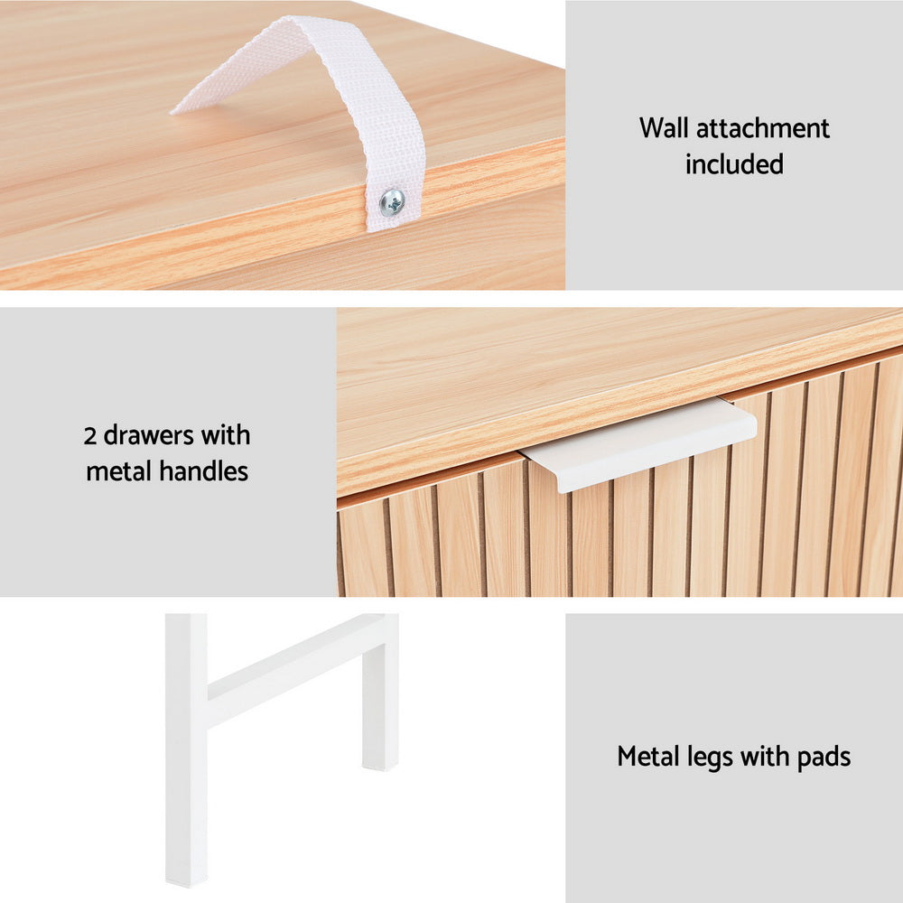 Artiss Console Table 2 Drawers 92CM - Cosy Abode