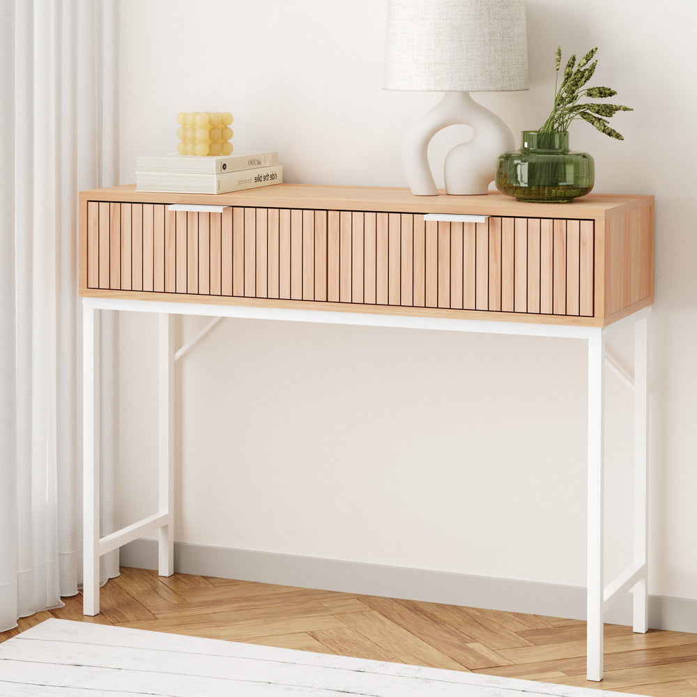 Artiss Console Table 2 Drawers 92CM - Cosy Abode