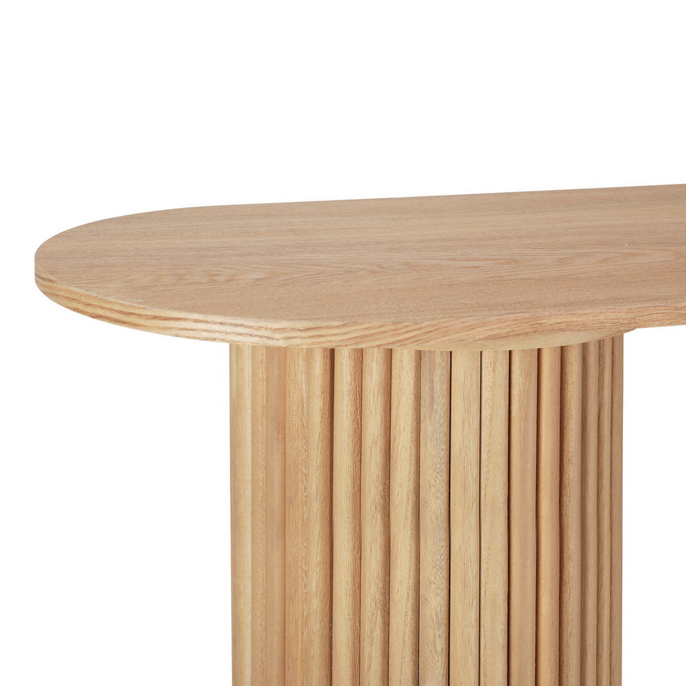 Artiss Console Table Oval 115CM Pine Blake - Cosy Abode