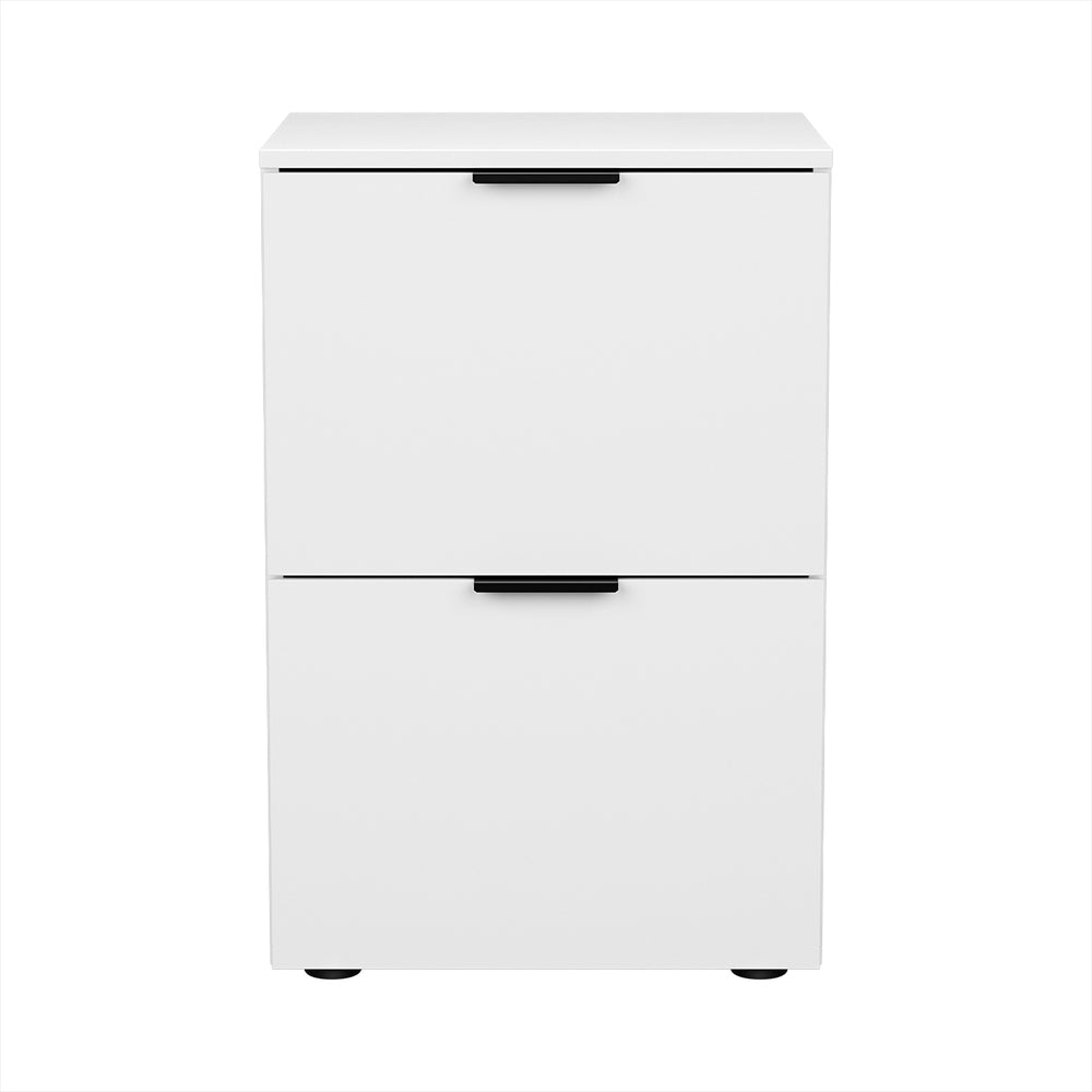 Artiss Filing Cabinet Files Storage Office Shelves File Organiser White 2 Drawer - Cosy Abode