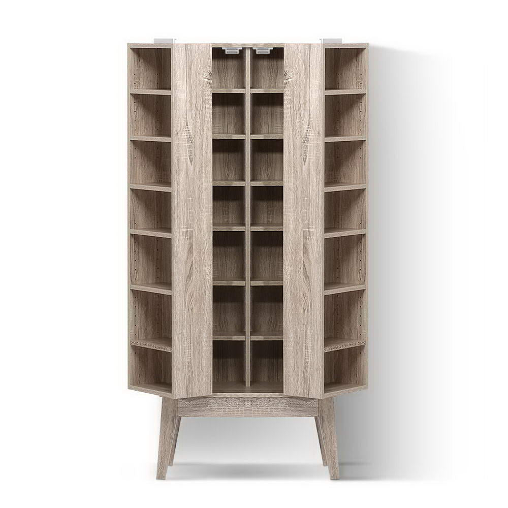 Artiss Bookshelf CD Storage Rack - BERG Oak - Cosy Abode