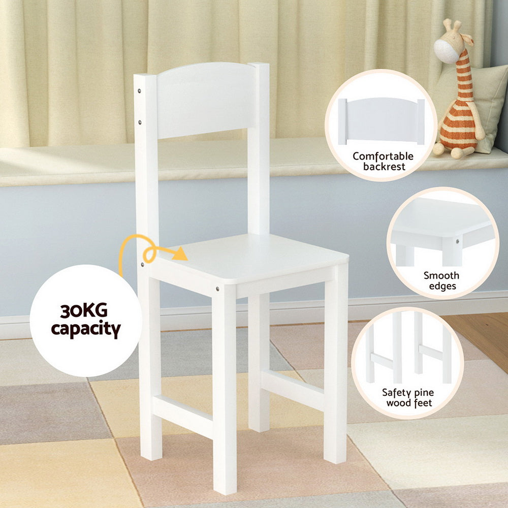 Keezi Kids Table and Chair Set Children Study Play Toys Desk w/ Cabinet Storage - Cosy Abode