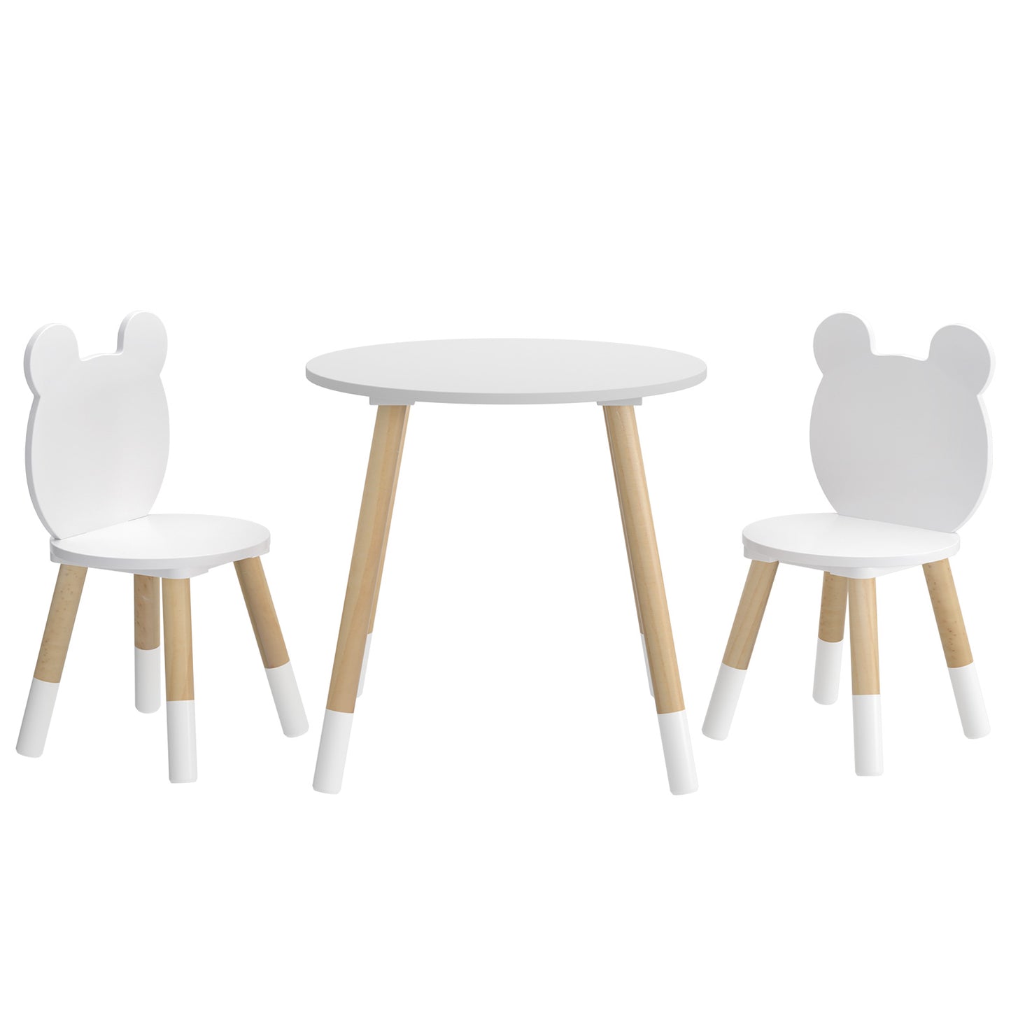 Keezi 3 Piece Kids Table and Chairs Set Activity Playing Study Children Desk - Cosy Abode