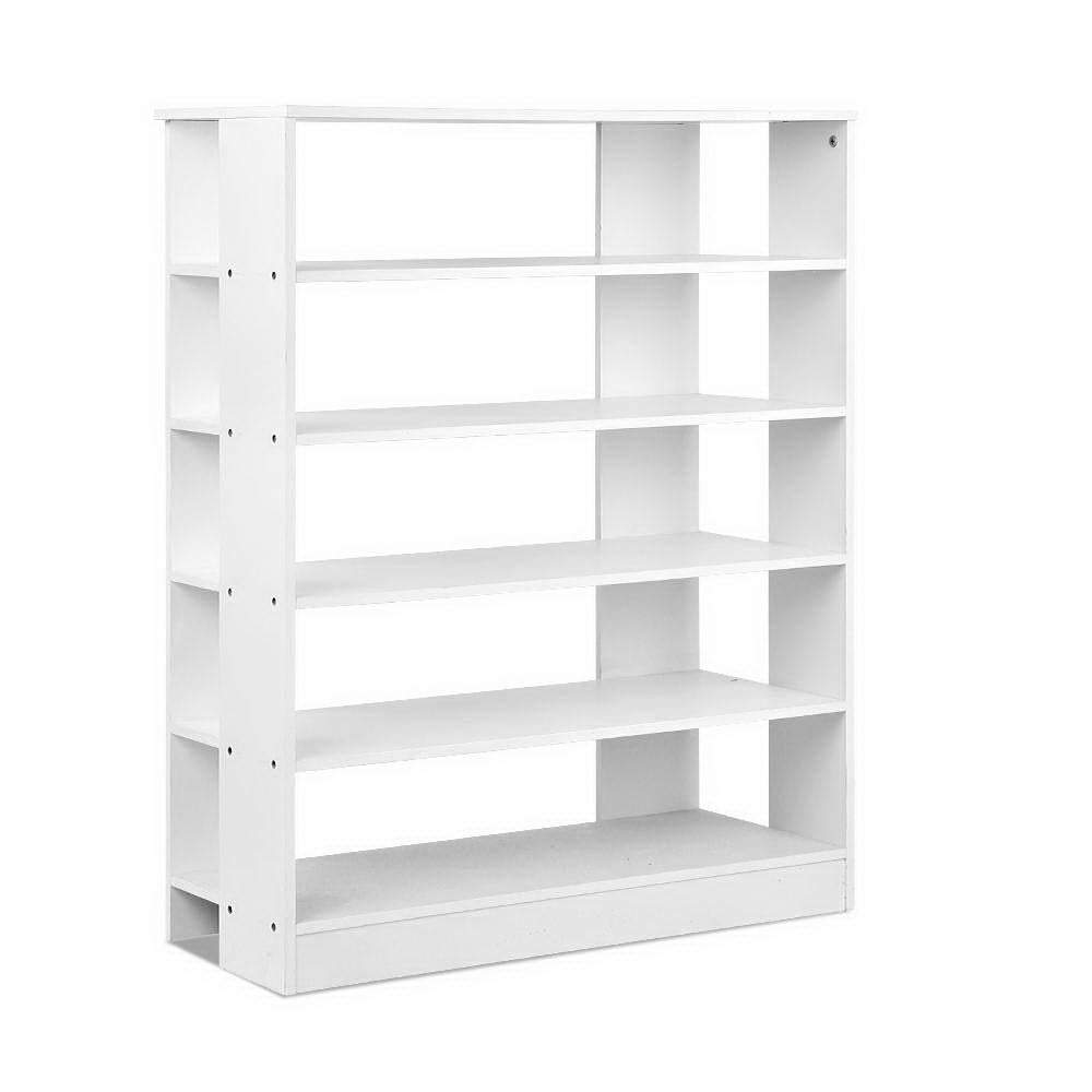 Artiss Shoe Rack 30 Pairs 6-Tier Shelf White - Cosy Abode