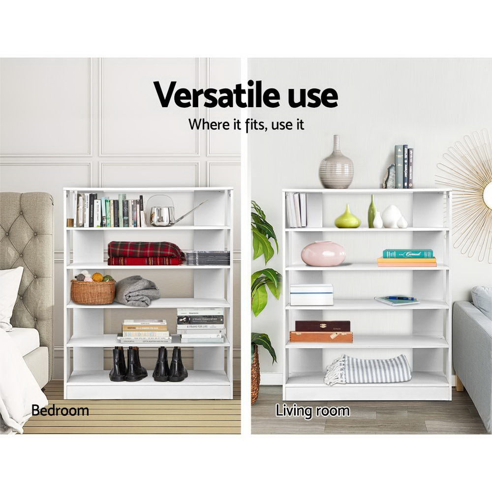 Artiss Shoe Rack 30 Pairs 6-Tier Shelf White - Cosy Abode