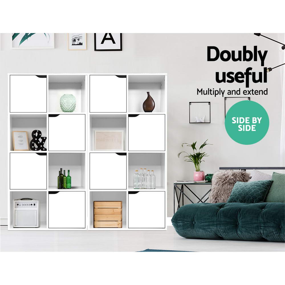 Artiss Bookshelf 8 Cube Shlef - DANA White - Cosy Abode
