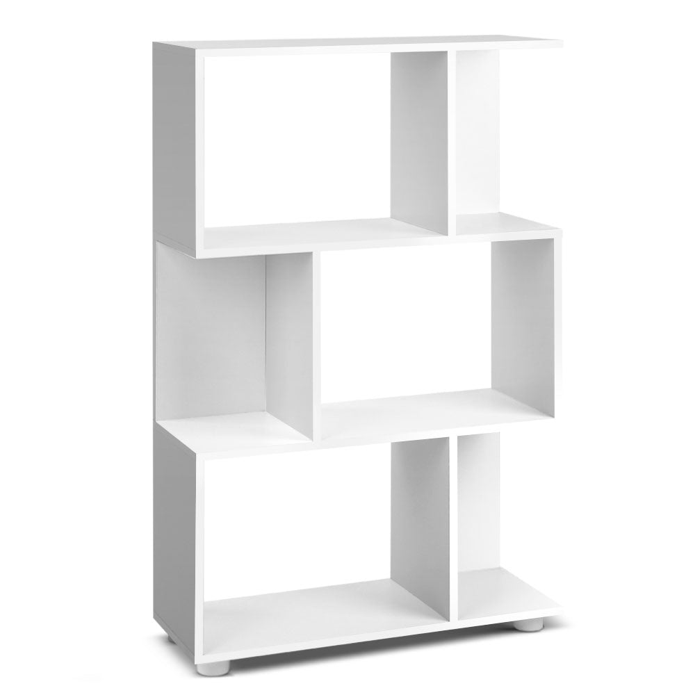 Artiss Bookshelf 3 Tiers - NINA White - Cosy Abode