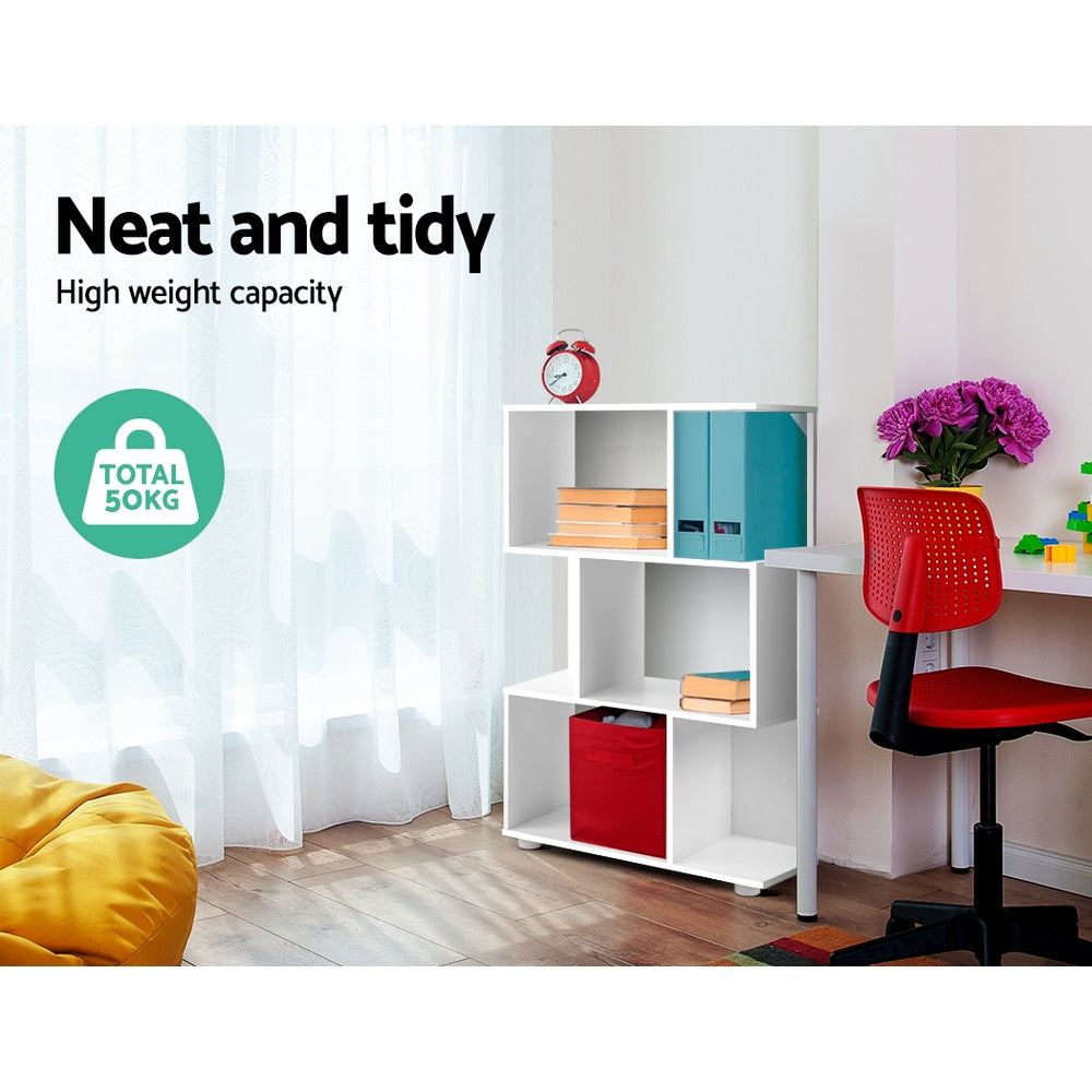 Artiss Bookshelf 3 Tiers - NINA White - Cosy Abode