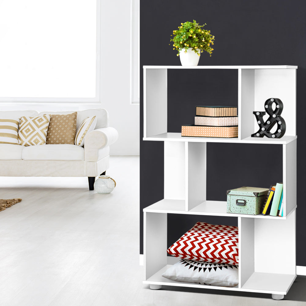 Artiss Bookshelf 3 Tiers - NINA White - Cosy Abode