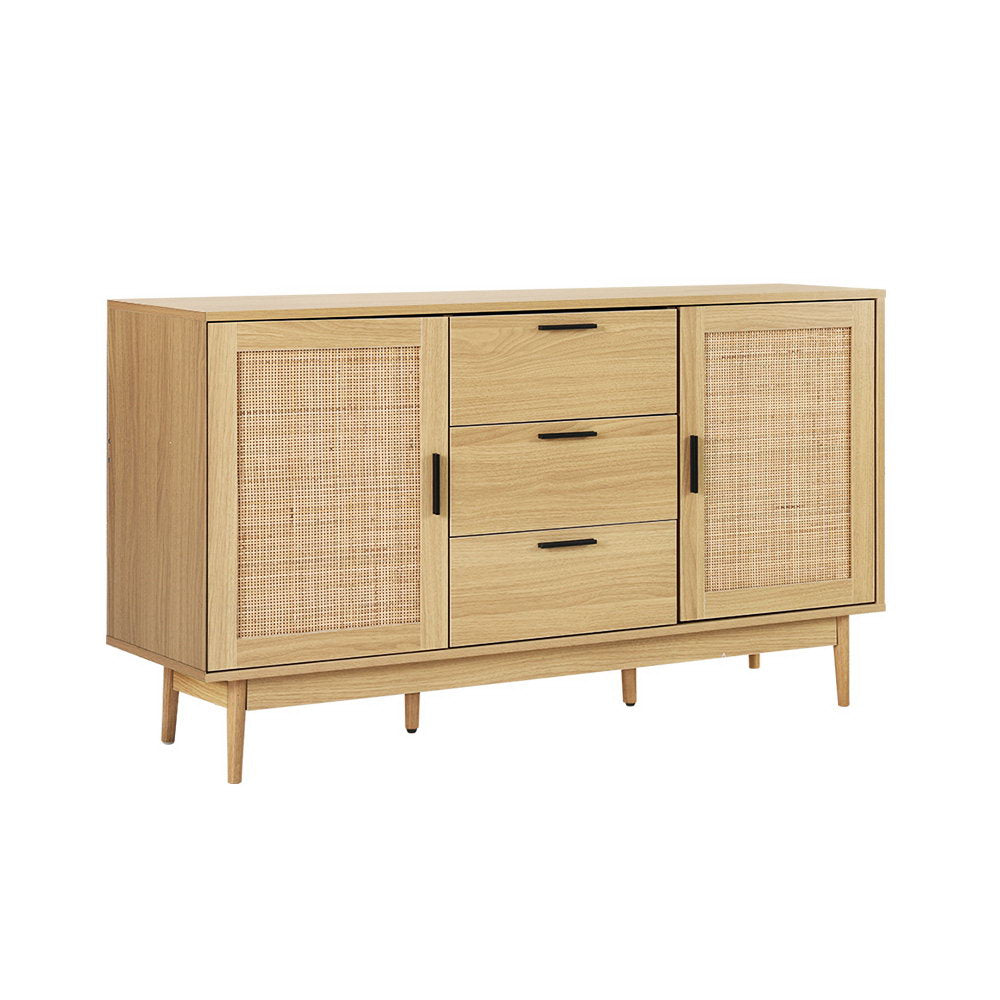 Artiss Rattan Buffet Sideboard - BRIONY Oak - Cosy Abode