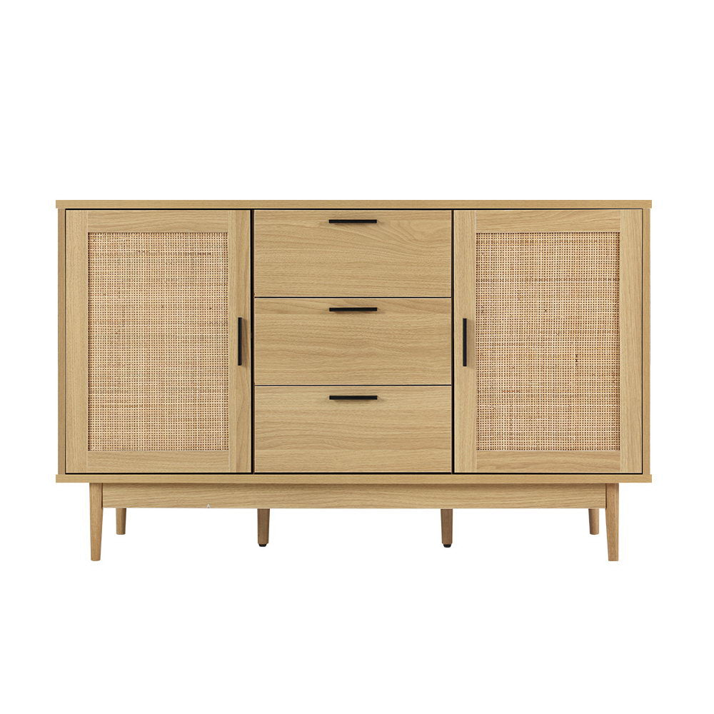 Artiss Rattan Buffet Sideboard - BRIONY Oak - Cosy Abode