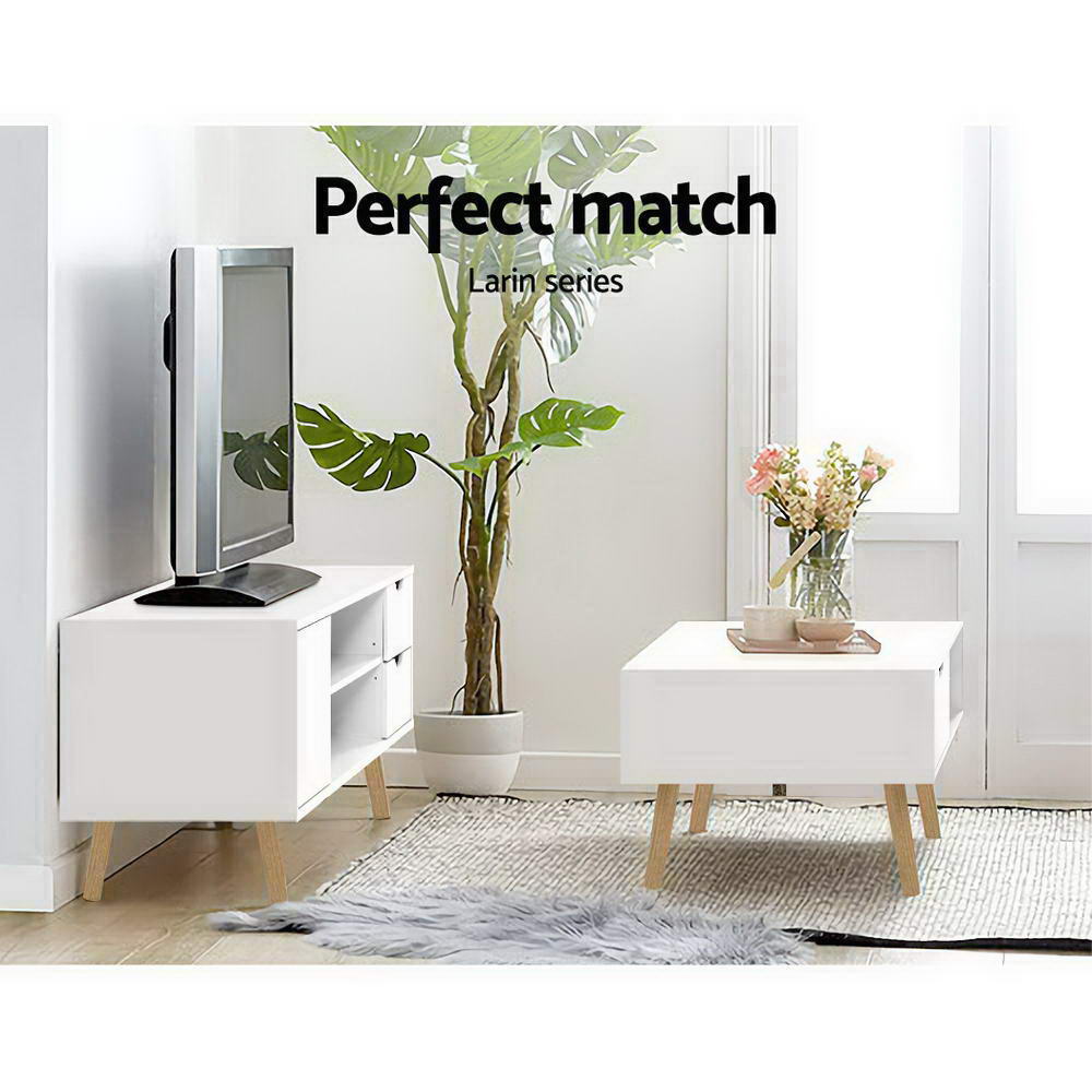Artiss Coffee Table Storage Drawer White Larin - Cosy Abode