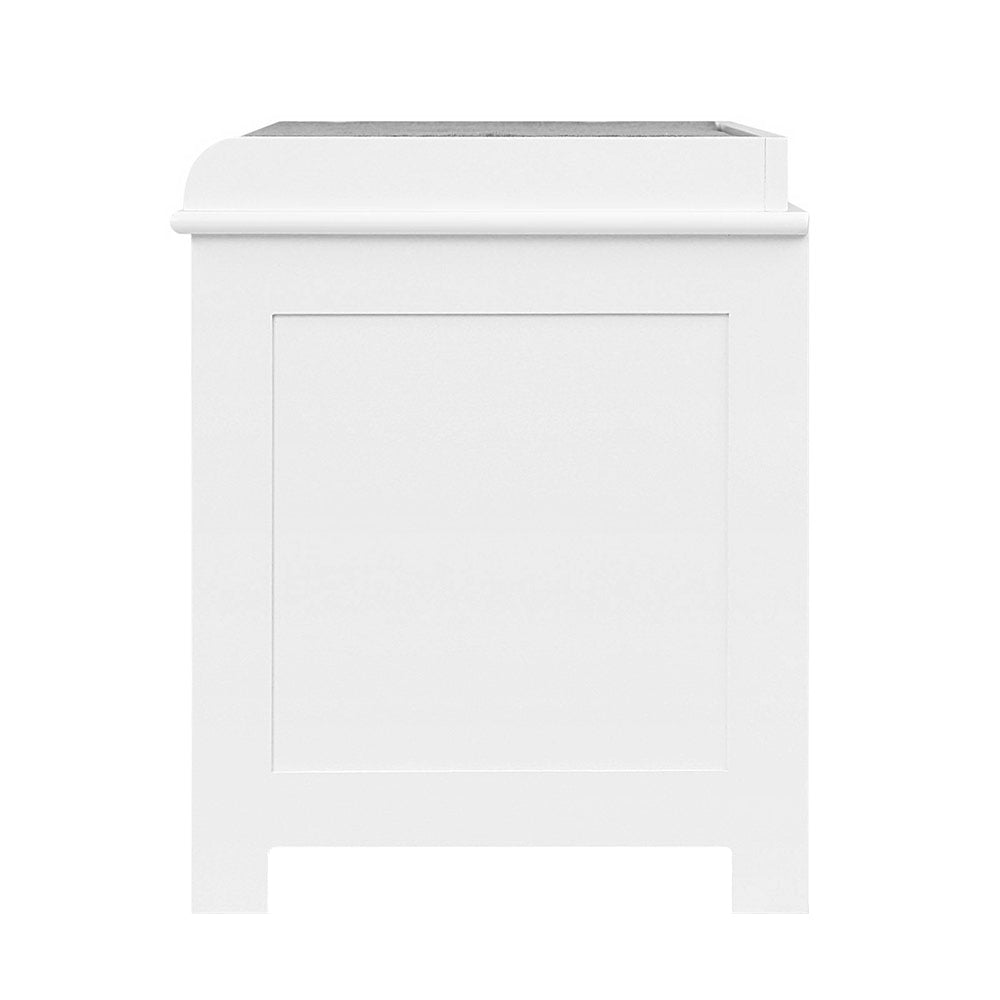 Artiss Shoe Cabinet Bench Storage Rack White Caye - Cosy Abode