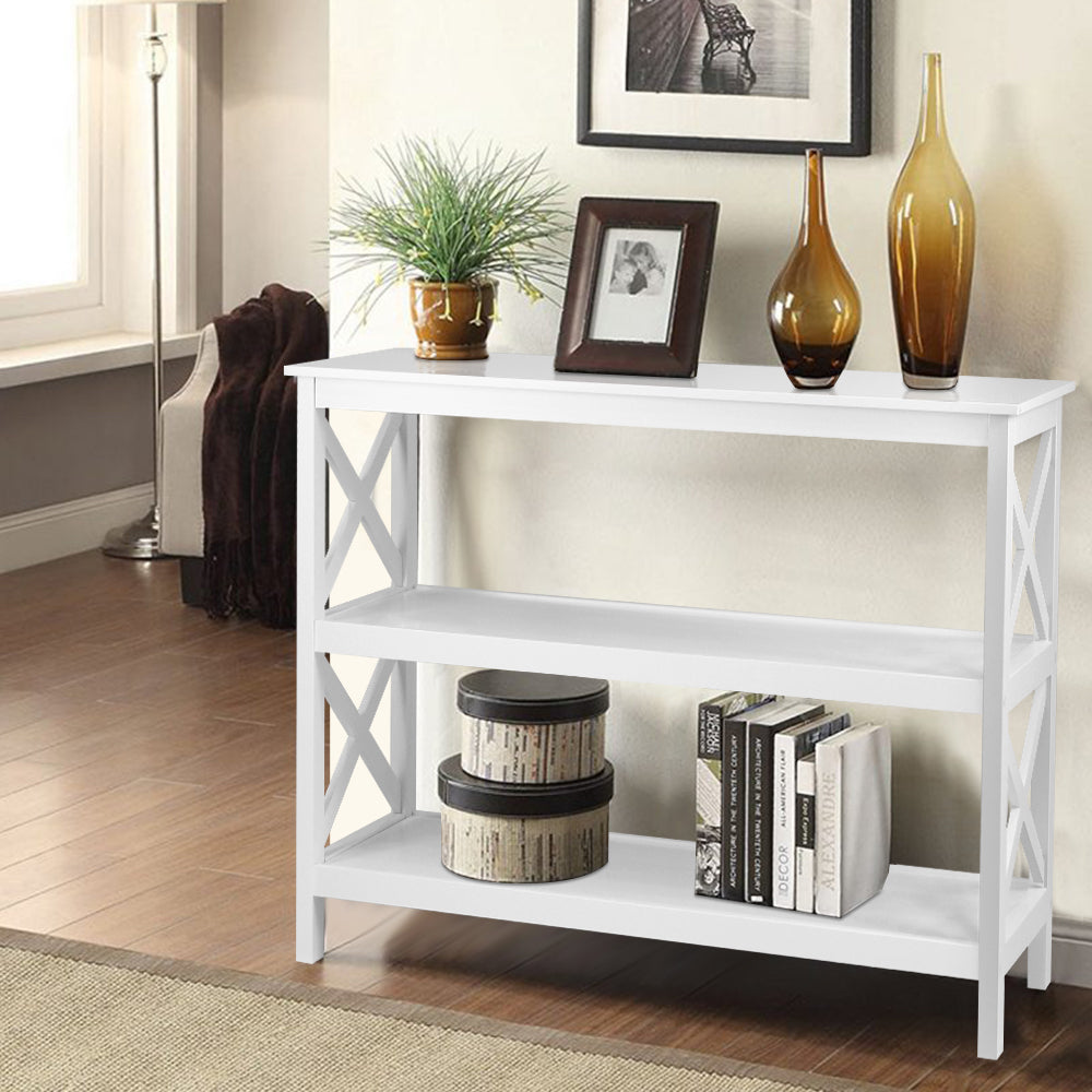 Artiss Console Table 3-tier White Polly - Cosy Abode