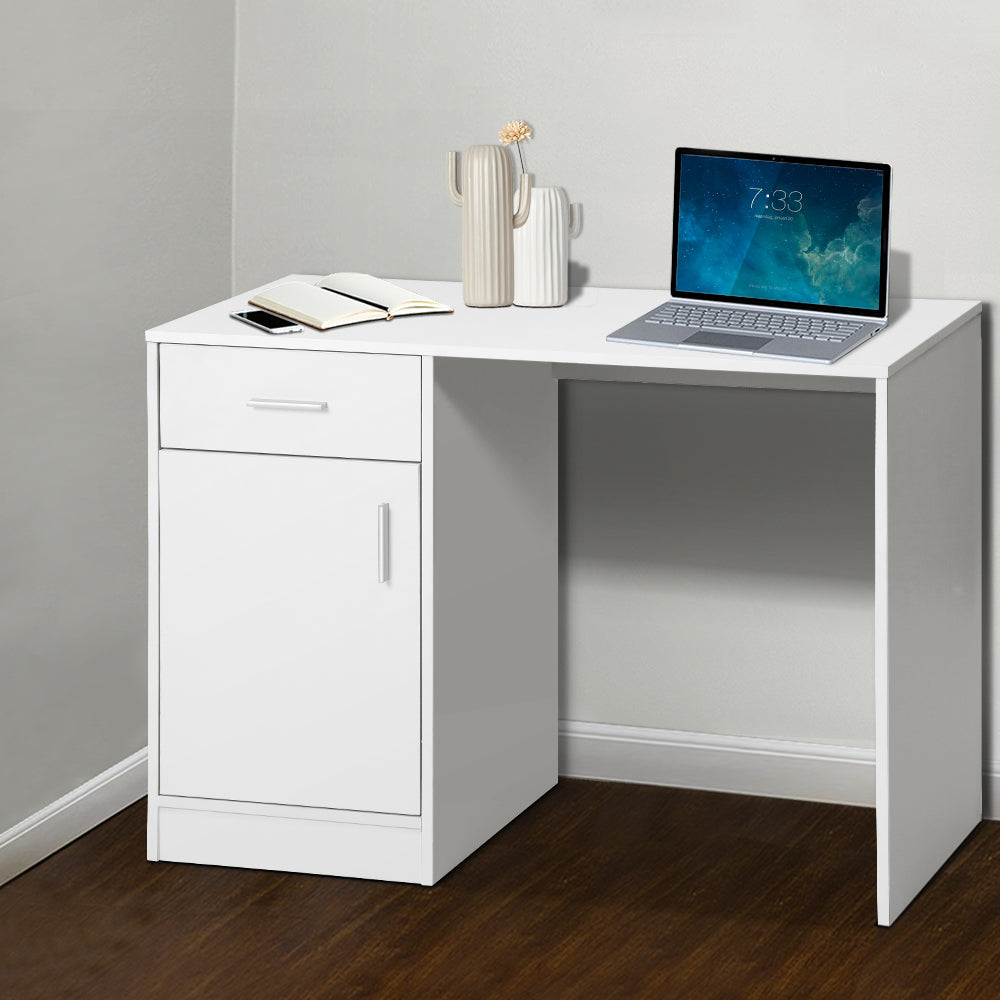 Artiss Computer Desk Drawer Cabinet White 100CM - Cosy Abode