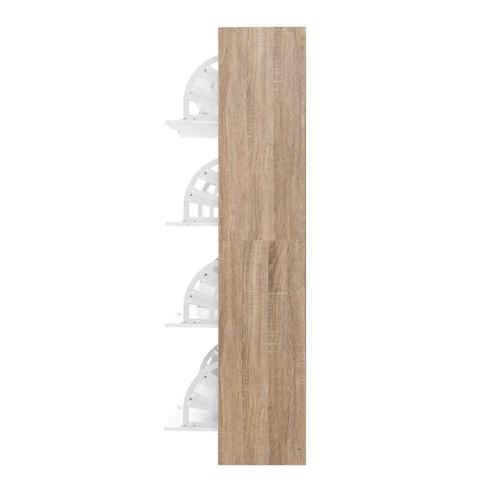 Artiss Shoe Rack Cabinet 60 Pairs 4-tier White Elen - Cosy Abode