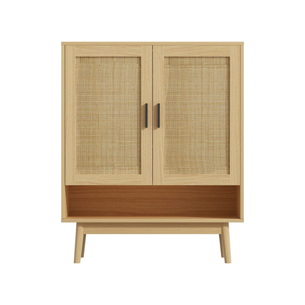 Artiss Shoe Rack Cabinet Rattan 5-tier 20 Pairs Dani - Cosy Abode