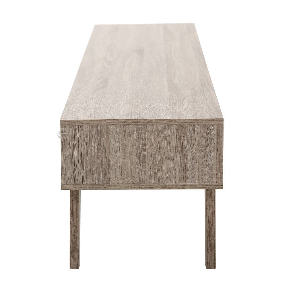 Artiss TV Cabinet Entertainment Unit 180cm Oak White Gary - Cosy Abode