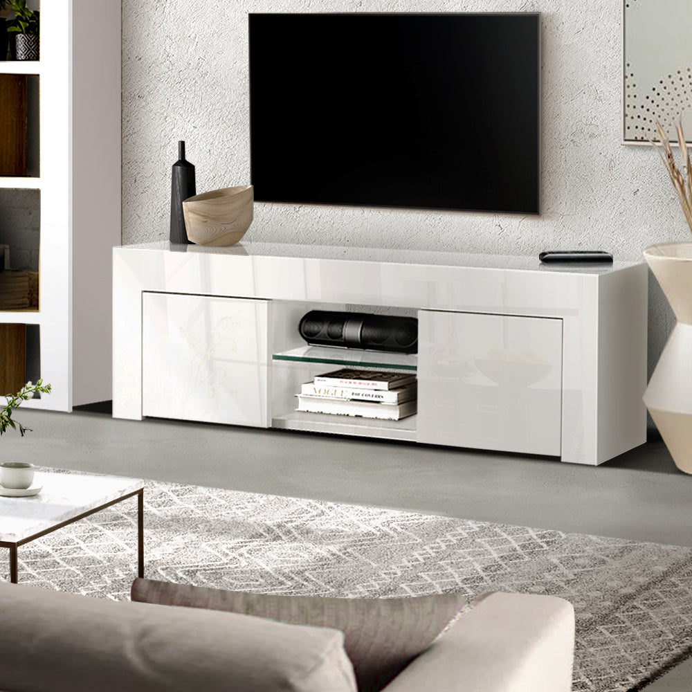 Artiss Entertainment Unit TV Cabinet 130cm White Ivan - Cosy Abode
