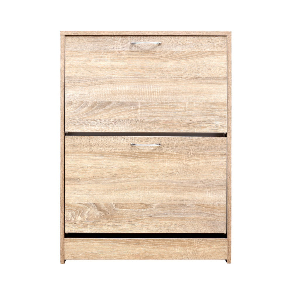 Artiss Shoe Rack Cabinet 24 Pairs 3-tier Wood Nina - Cosy Abode