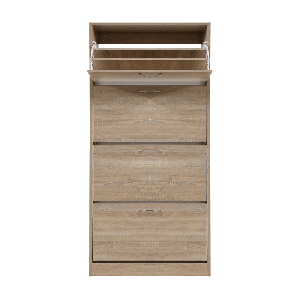 Artiss Shoe Cabinet Shoes Storage Rack Organiser 60 Pairs Wood Shelf Drawer - Cosy Abode