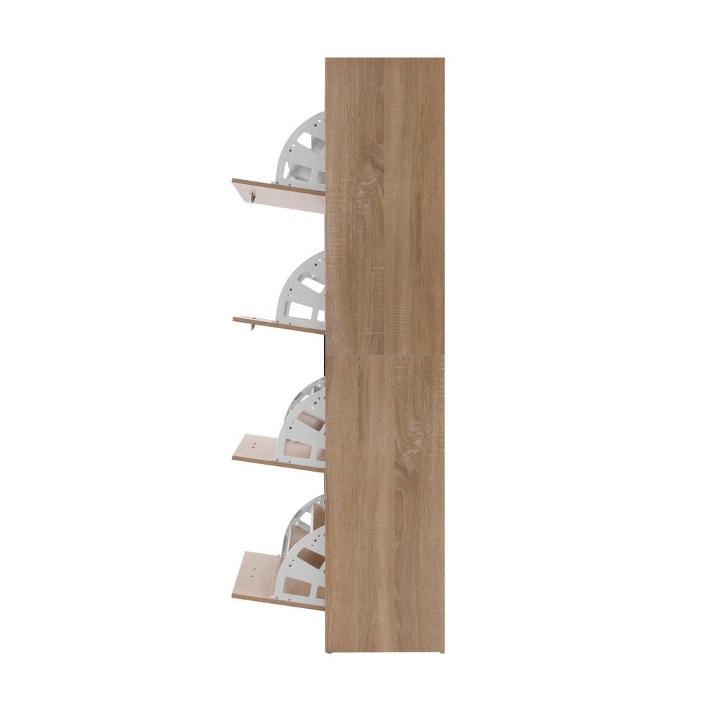 Artiss Shoe Cabinet Shoes Storage Rack Organiser 60 Pairs Wood Shelf Drawer - Cosy Abode